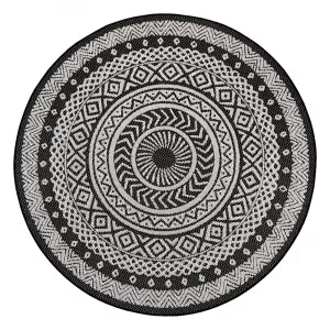 Ragami Round, ø 120 cm, negru - gri