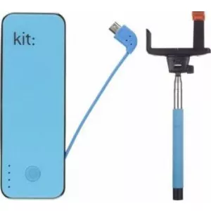 Kit Baterie externa universal Fashion 4500 mAh + Selfie Stick Bluetooth
