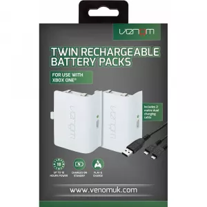 Venom Set 2 Baterii Reincarcabile Twin Pack White pentru Xbox One