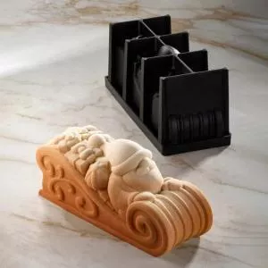 Pavoni Forma Silicon Tort 3D Sanie Craciun 25 x 8 x H 11 cm, 1350 ml KE098