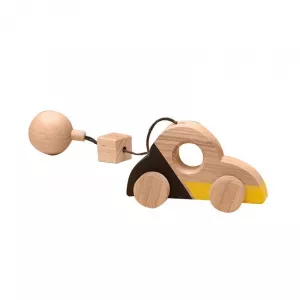 Mobbli Jucarie din lemn masina Beetle, colorat, pentru carusel