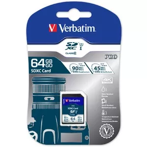 Verbatim Pro U3 64GB SDXC 47022