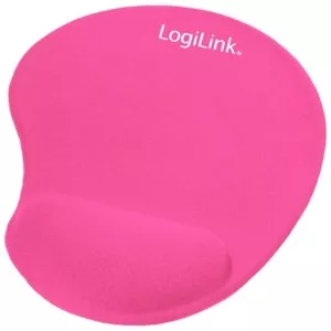 LogiLink Mousepad with silicone gel hand rest, Pink  ID0027P