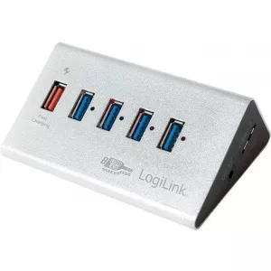 LogiLink USB 3.0 High Speed Hub 4-Port + 1x Fast Charging Port UA0227