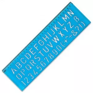 R.I.O Sablon pentru litere si cifre drepte, 7mm PN805