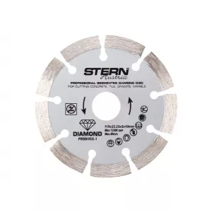 Stern PROD115S-1 Disc diamantat segmentat profesional 115 mm taiere beton