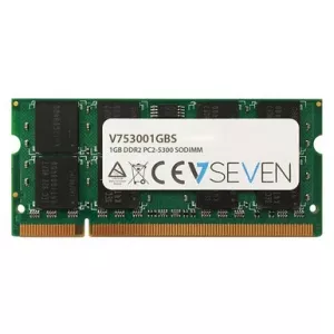 V7 1GB DDR2 PC2-5300 667Mhz 1.8V SO DIMM Notebook Memory Module - V753001GBS