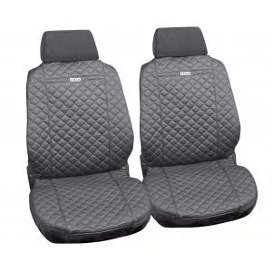 Lampa Huse scaun fata din bumbac Ziga 2buc - Gri Garage AutoRide