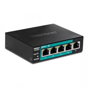 TRENDnet Switch 4 porturi Fast Ethernet Long Range 250m PoE+ 60W'1 port Fast Ethernet - TE-FP051