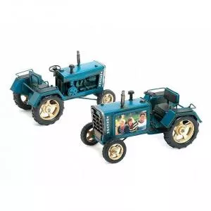 Procart Macheta tractor, rama foto, format poza 8x5cm, constructie metal, 29x15.5x18.5 cm