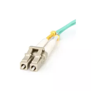StarTech.com Fiber Optic Cable - 10 Gb Aqua - Multimode Duplex 50/125 - LSZH - LC/LC - 10 m A50FBLCLC10