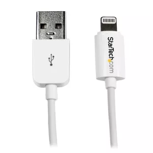 StarTech.com USB to Lightning Cable - Apple MFi Certified - Long - 3 m (10 ft.) - White USBLT3MW