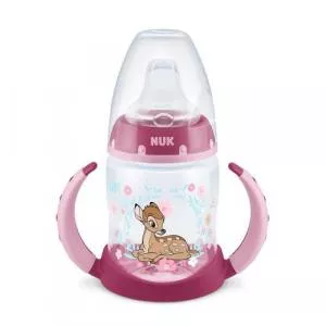 NUK Biberon First Choice PP 150 ml Control Temperatura, tetina invatare Silicon 6-18 luni Disney Bambi N2607