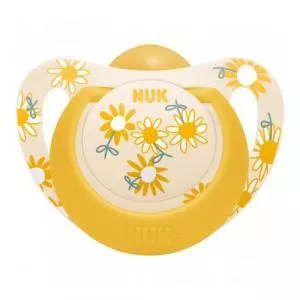NUK Suzeta Star Latex, 6-18 luni (Galben) N4314
