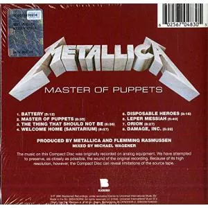Metallica Master Of Puppets