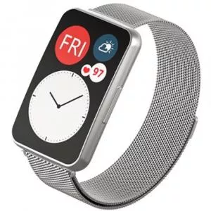 MyBandz milanez metal curea de ceas 20mm Huawei Watch Fit argint