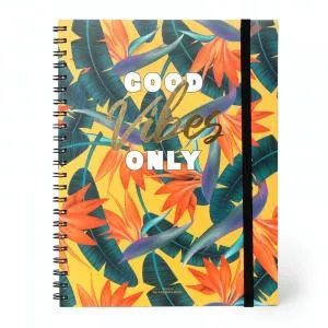 Legami Carnet cu spirala - Maxi Trio - Yellow Tropical