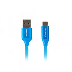 Lanberg USB - USB-C, 0.5m, Blue