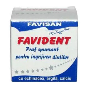 Favisan Praf Spumant pentru Ingrijire Favident, 50ml