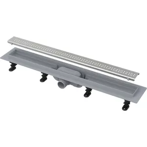 Alca Plast Canal de scurgere pentru dus cu margine pentru gratar perforat 750 mm