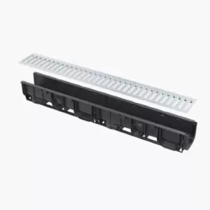 Alca Plast Rigola exterioara de 1000 mm, fara rama ,cu gratar galvanizat in forma de T