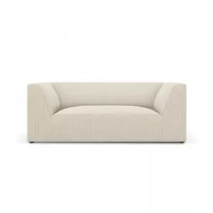 Micadoni Canapea 2 locuri, Ruby, BL, 174x93x69 cm, velur, bej deschis