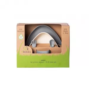 Ekoala Set de masa Prima Pappa din Bioplastic, Gri