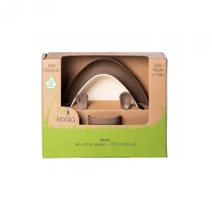 Ekoala Set de masa Prima Pappa din Bioplastic, Maro