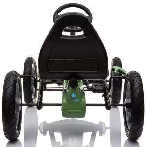 KidsCare Kart cu pedale si roti gonflabile Karera Verde