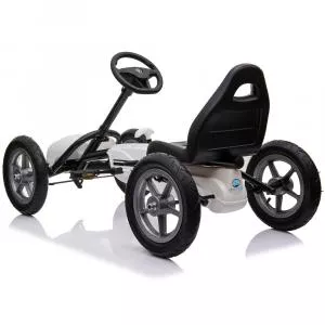 KidsCare Kart cu pedale si roti gonflabile Corssa Alb