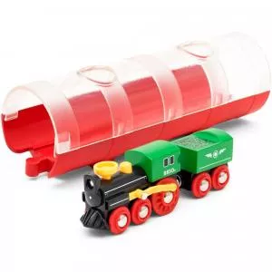 BRIO tren cu aburi si tunel