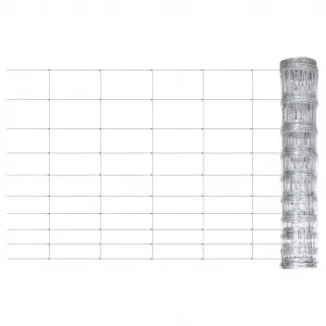 vidaXL Gard de grădină, argintiu, 50x1,2 m, oțel zincat 149501
