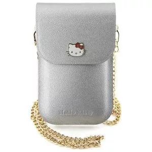 Hello Kitty Leather Metal Logo Chain