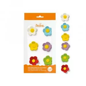 Decora Decor Zahar - Floricele Colormix O 3 cm, 6 buc 500346