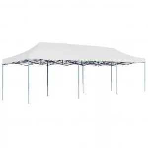 vidaXL Cort de petrecere pliabil, alb, 3 x 9 m GartenMobel Dekor