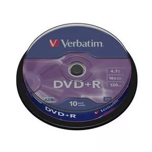 Verbatim DVD+R Matt Silver 4.7GB (43498)