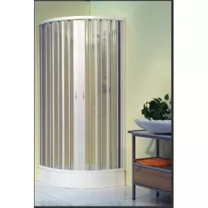 Rollplast Cabina dus 90x90 cm semirotunda cu deschidere centrala Giove