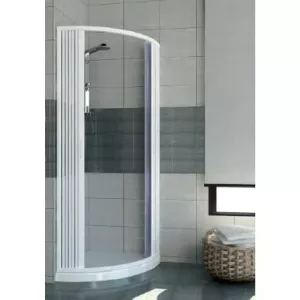 Rollplast Cabina dus 80x80 cm semirotunda Giove