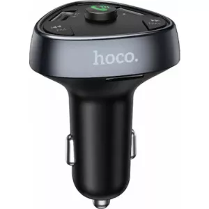 Hoco Modulator FM Bluetooth E51 2 x USB 1 x USB Type-C Negru