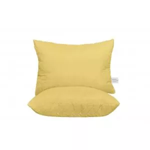 SomnArt Set 2 Perne matlasate US, microfibra Galbena, 50x70 cm