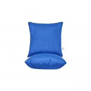 SomnArt Set 2 Perne matlasate US, microfibra Ultramarin, 70x70 cm
