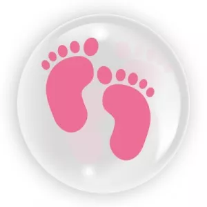 Tuban Balon transparent nou nascut, picioruse, pentru fete, 45 cm RB30141