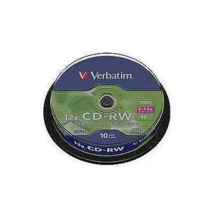 Verbatim CD-RW SERL 12X 700MB Scratch Resistant Spindle
