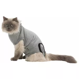 Trixie Tricou protectie corp, M-L, 36-42 cm gri 19529