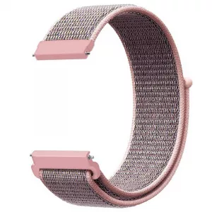 Very Dream Curea material textil, compatibila cu Samsung Gear S3, Telescoape QR, 22mm, Light Pink