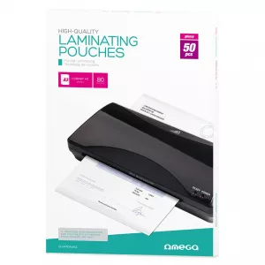 Omega Set folii laminator, A3, 50 bucati, 80 microni, plastic
