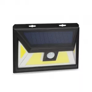 PHENOM Reflector solar senzor miscare, 3 LED-uri COB, Negru