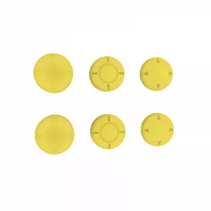 DOBE Set 6 dopuri silicon de protectie pentru butoane controller Nintendo Switch Lite, galben
