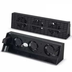 DOBE Cooler Fan pentru PlayStation PS4 SLIM cu 3 ventilatoare, negru