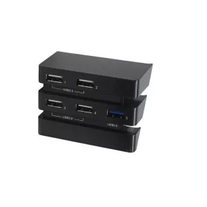 DOBE Usb hub pentru PlayStation PS4 PRO x 4 porturi 2.0 si 1 port 3.0, negru